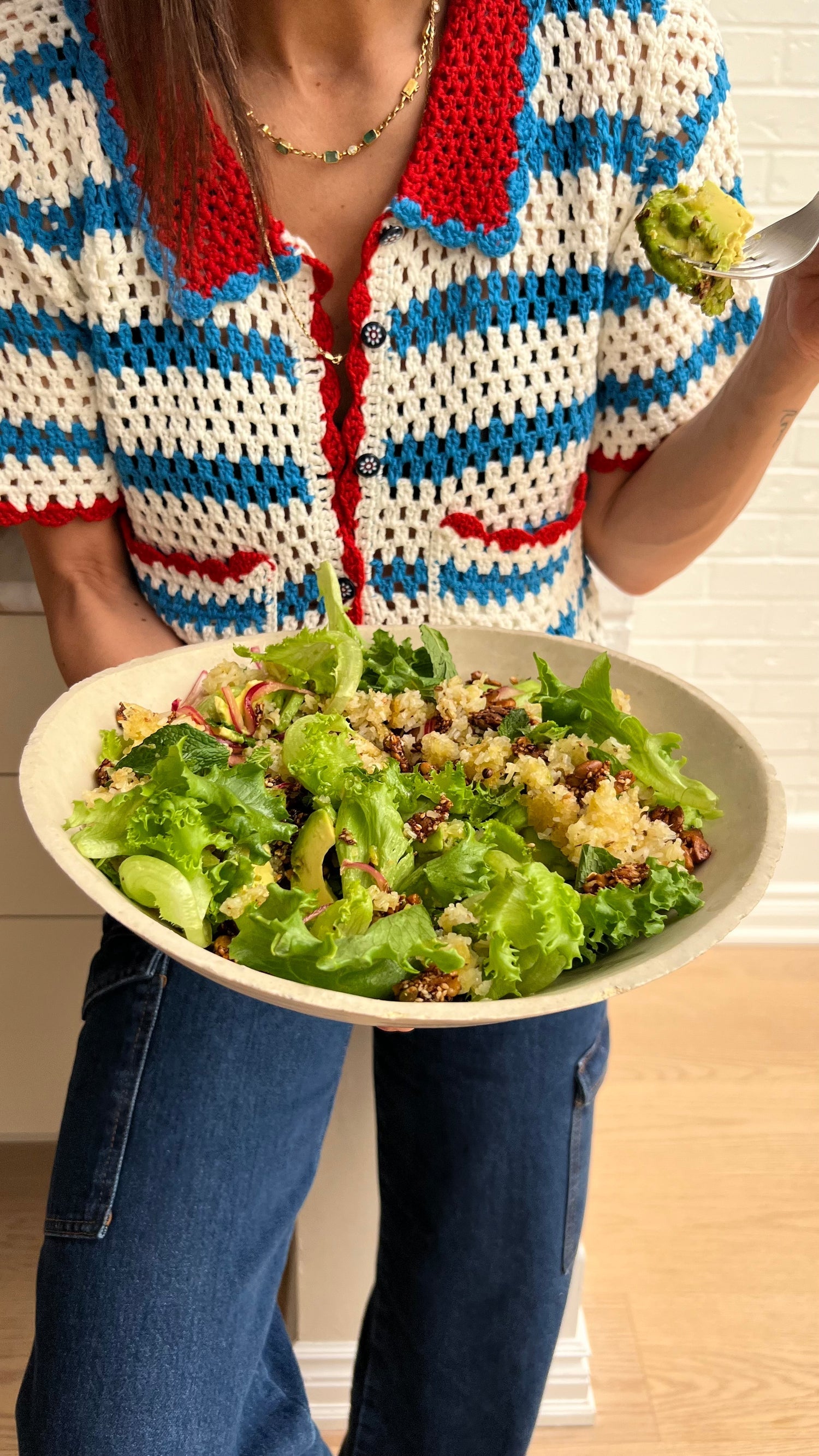 Coriander Rice Crunch Salad – Eden Eats