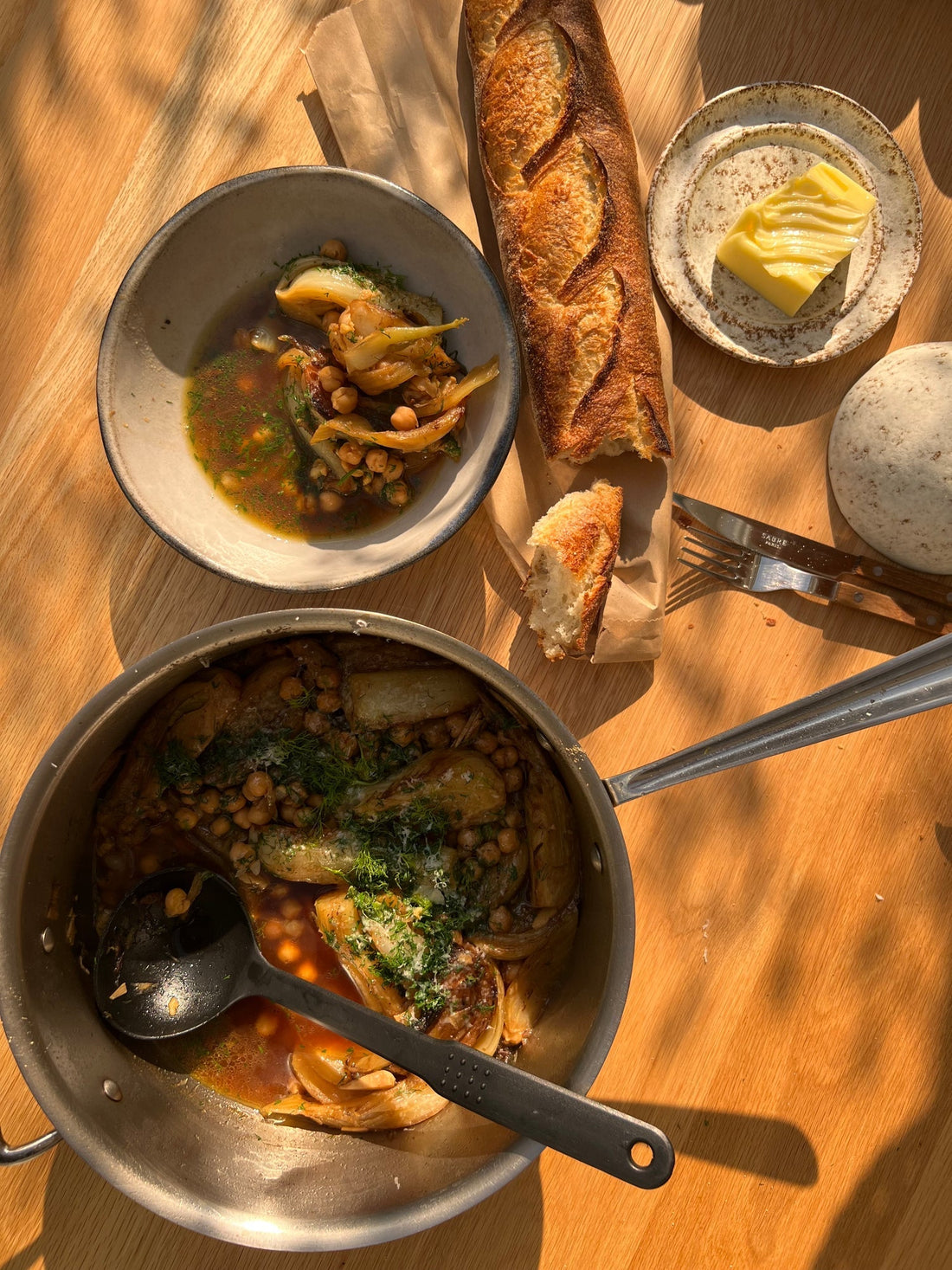 Brothy Fennel and Chickpeas