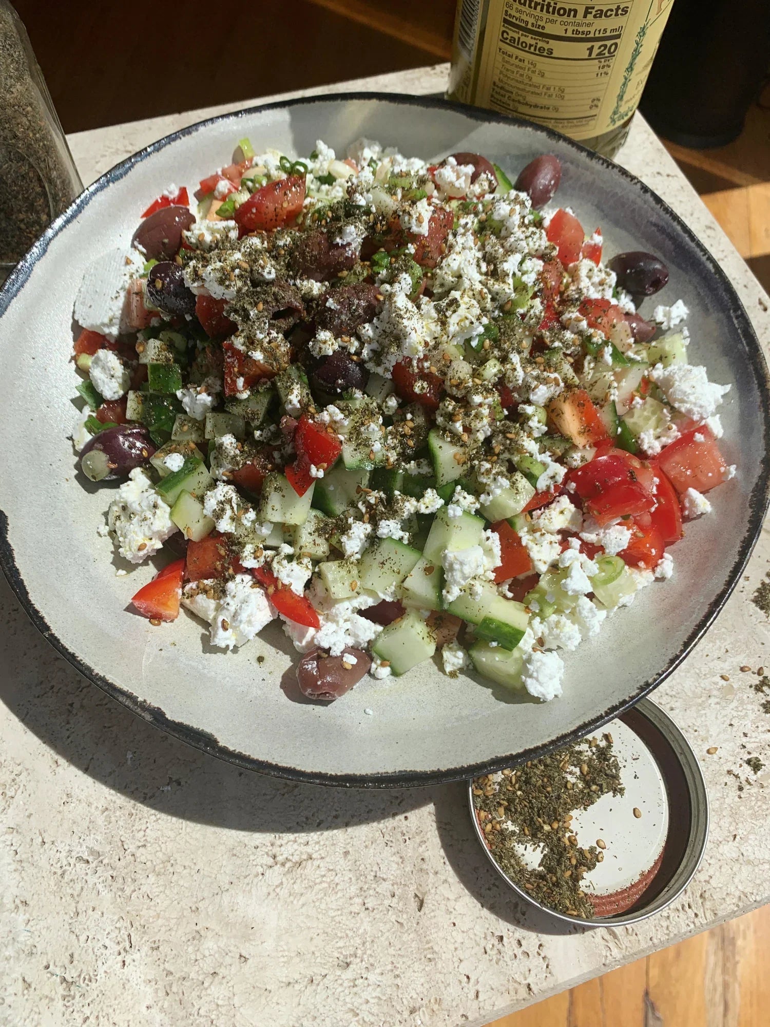 Za'atar Greek Salad – Eden Eats