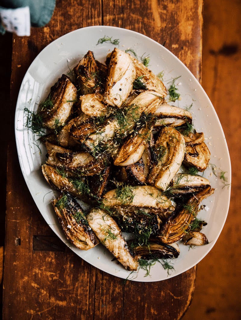 Coriander, Lemon, and Parmesan Fennel