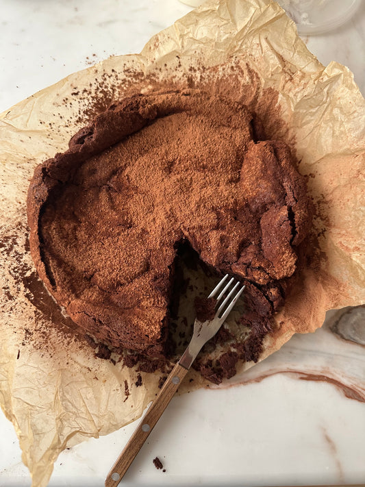 Espresso Cardamom Flourless Chocolate Cake