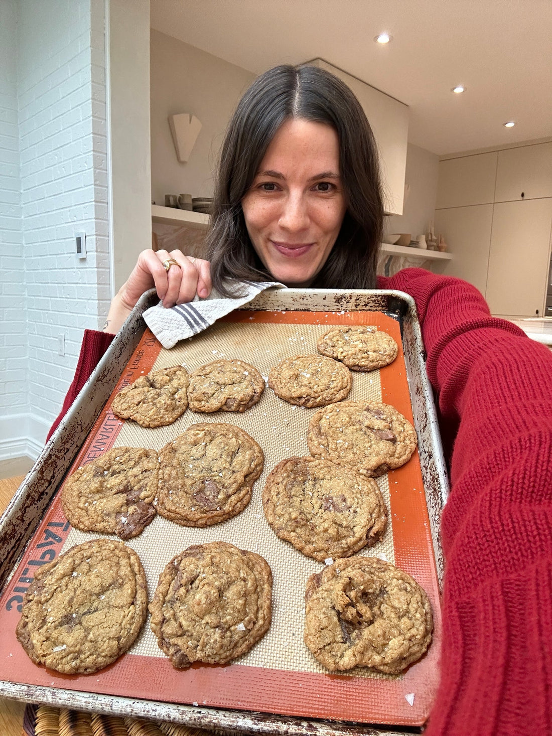 Oat & Walnut Toblerone Cookies