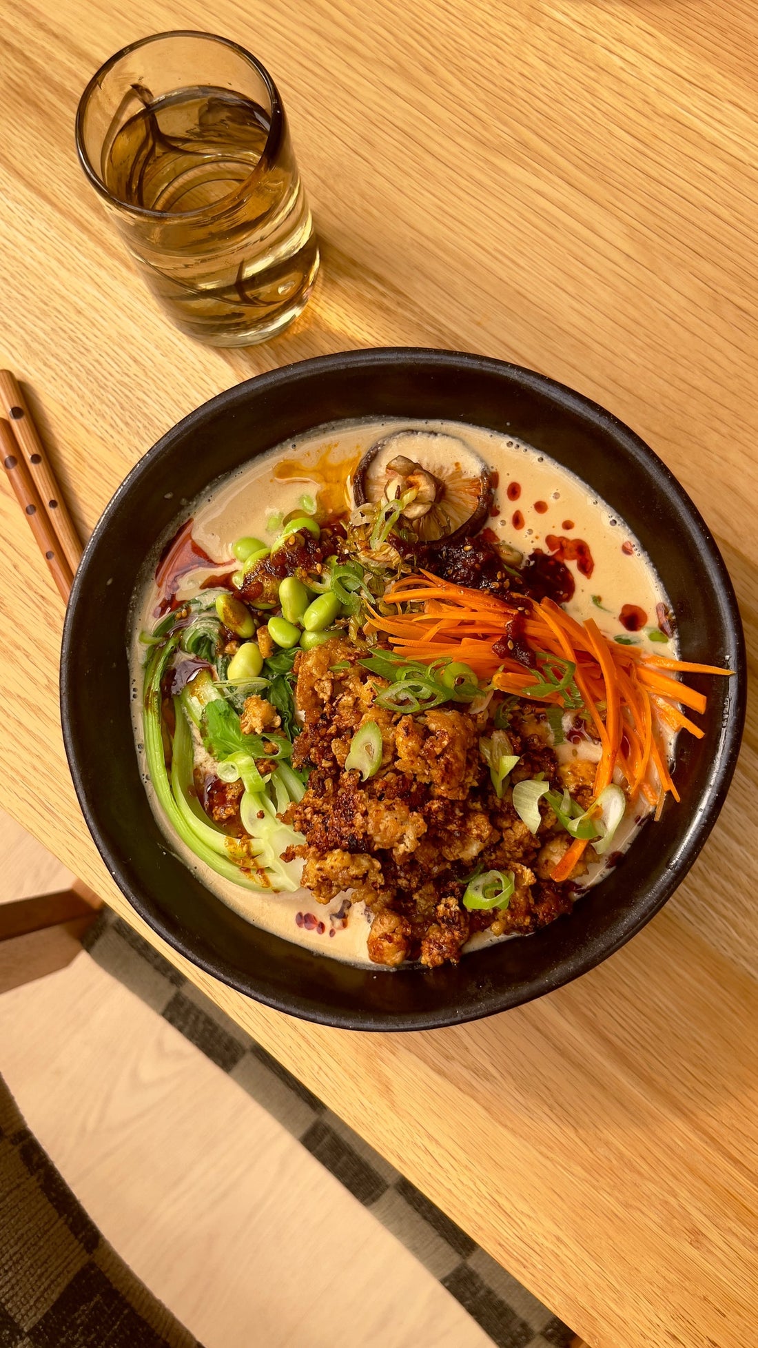 Tomato and Peaches Salad w/ Crispy Quinoa & Lemony Ricotta