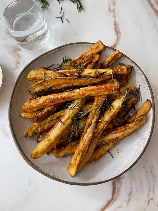 Eggplant Fries with Rosemary & Honey