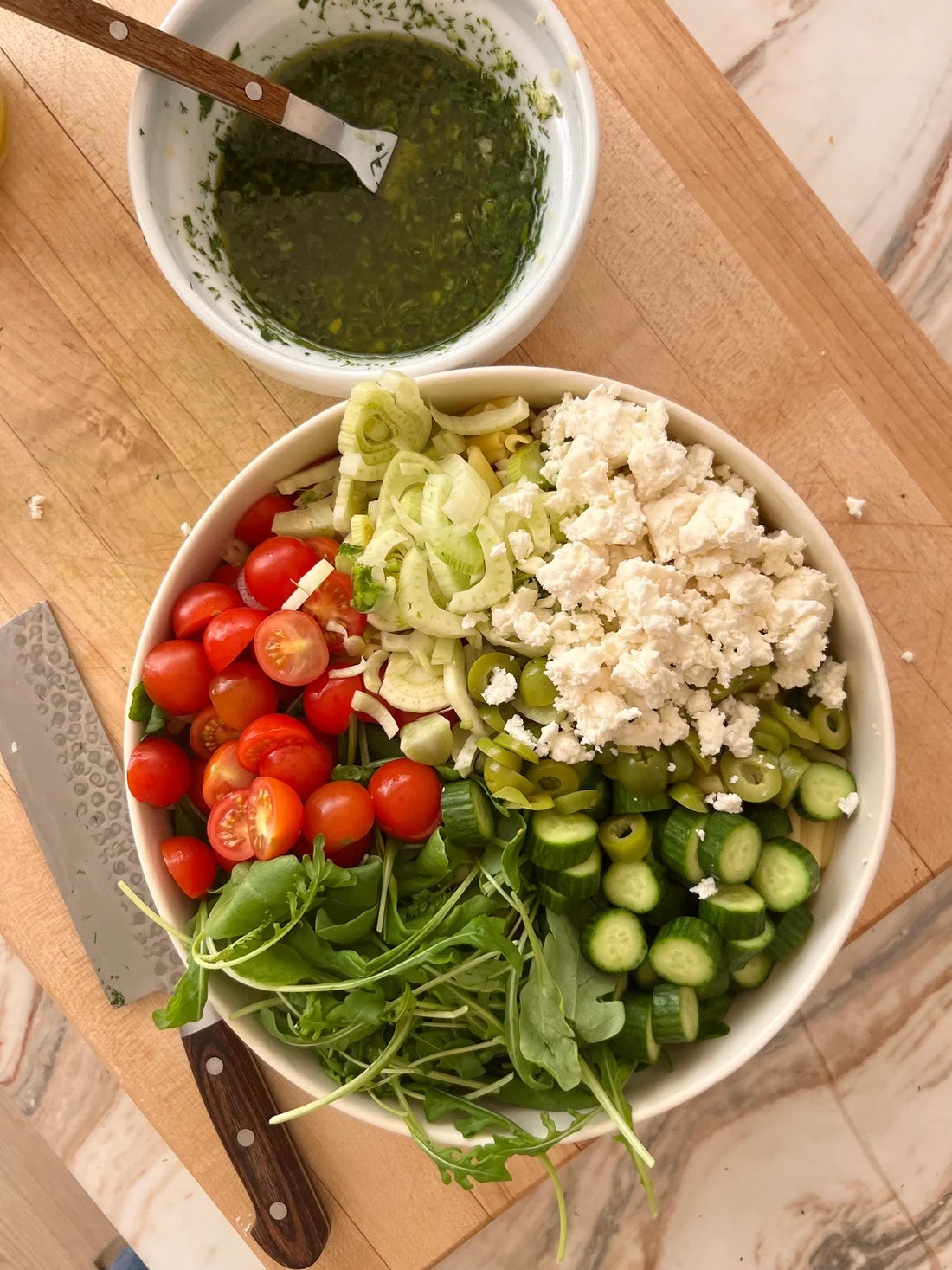 My Dream Pasta Salad with Herbs and Preserved Lemons