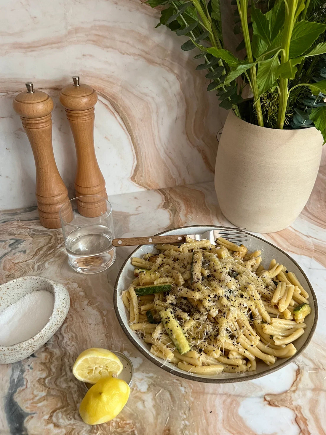 Urfa Lemon and Zucchini Pasta