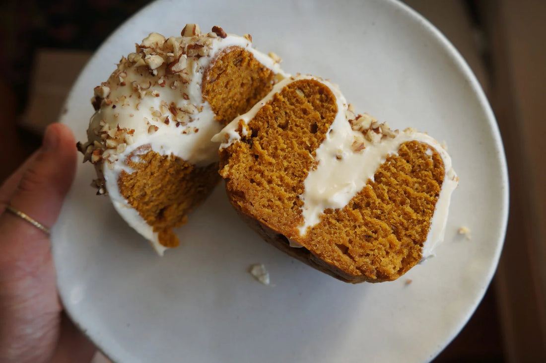Maple Pumpkin Pecan Bundt Cakes