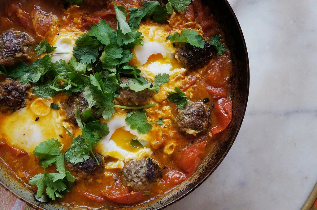 Moroccan Meatball Shakshuka