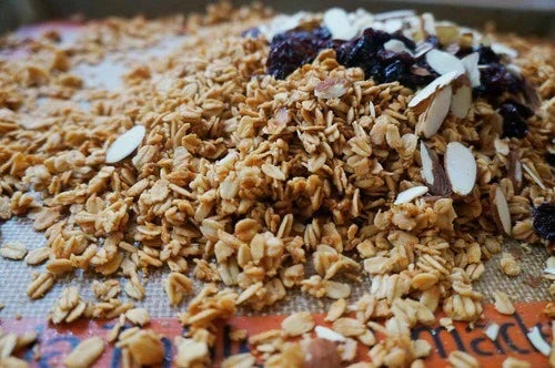 Maple almond & cherry granola