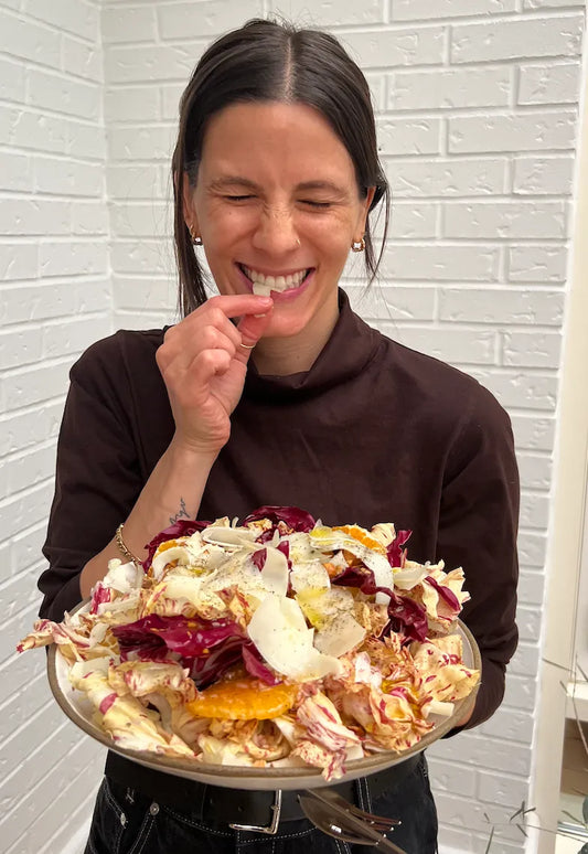 Radicchio Salad with Honey Shallot Vinaigrette