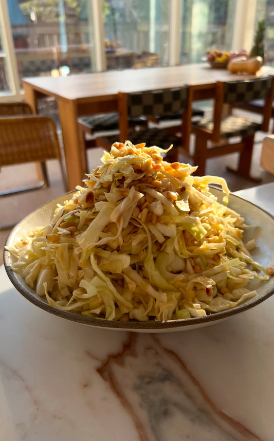 Cabbage and Pine Nut Salad