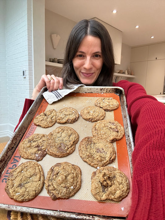 Oat & Walnut Toblerone Cookies