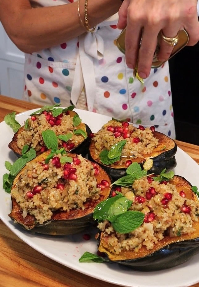 Bulgur Stuffed Squash