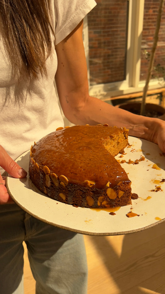 Salted Honey Sticky Toffee Cake