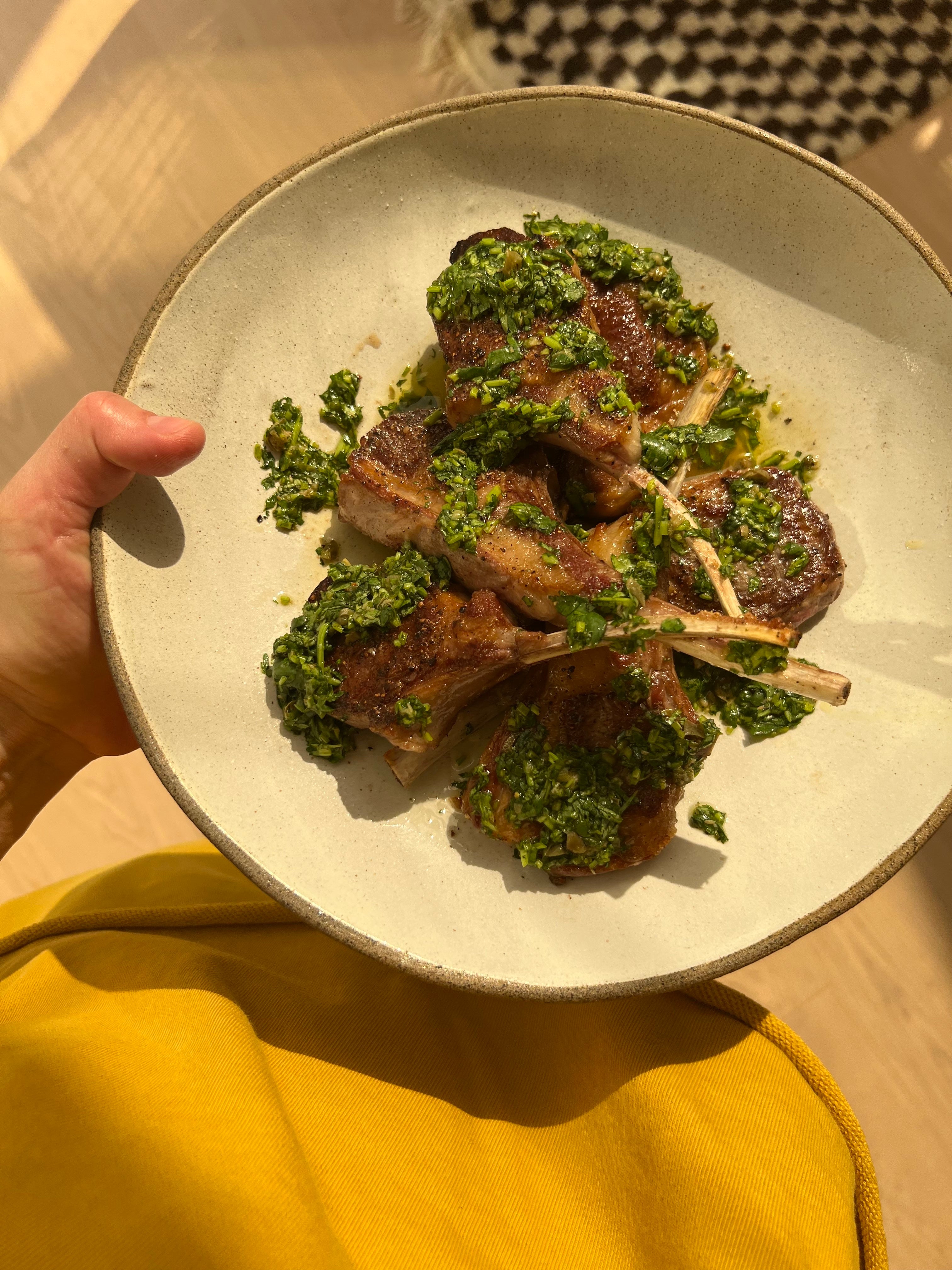 Lamb Chops with Chimichurri – Eden Eats