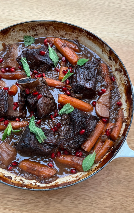 Pomegranate Braised Short Ribs
